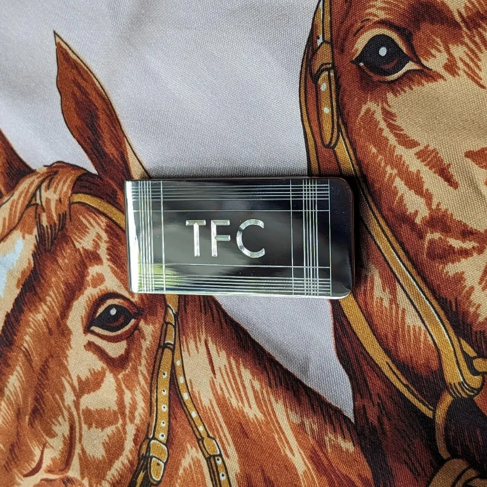 TFC Monogrammed Money Clip | Vintage 60s | PERFECT
